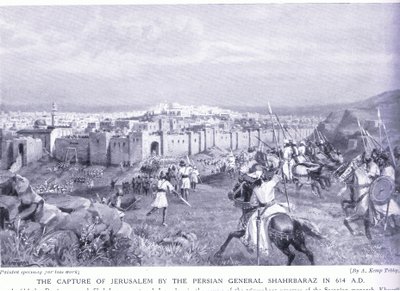 The Capture of Jerusalem by the Persian General Shahrbaraz (614 AD) by Arthur Kemp Tebby